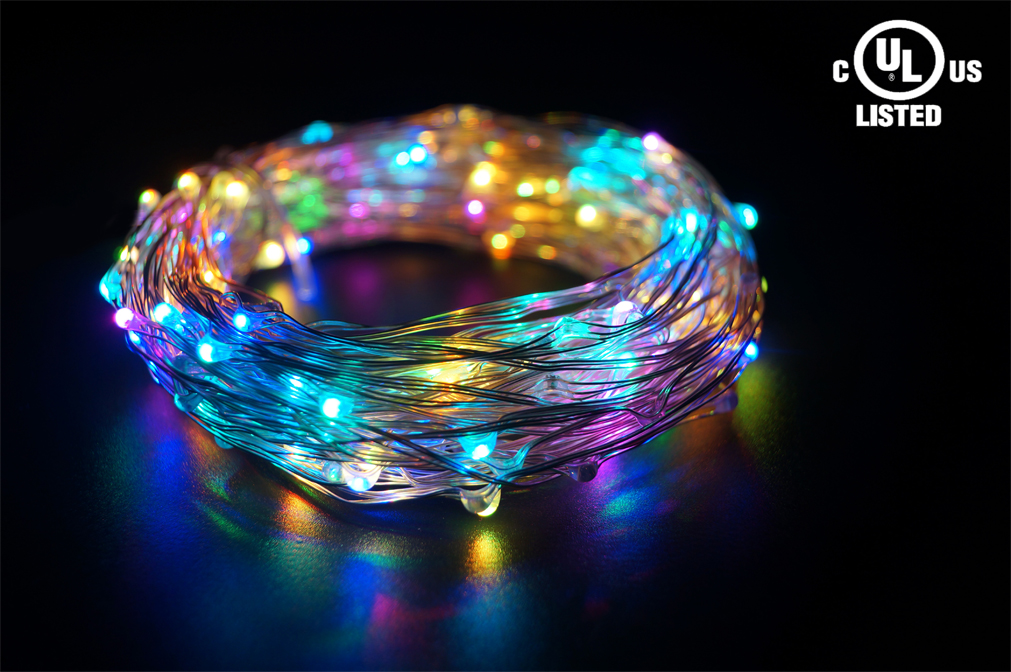 Copper wire light-100led-RGB-change